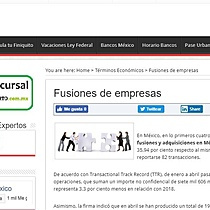 Fusiones de empresas